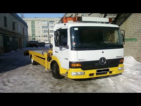 Замена передних тормозных колодок Mercedes Atego