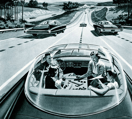 Реклама автономных машин 1956 года