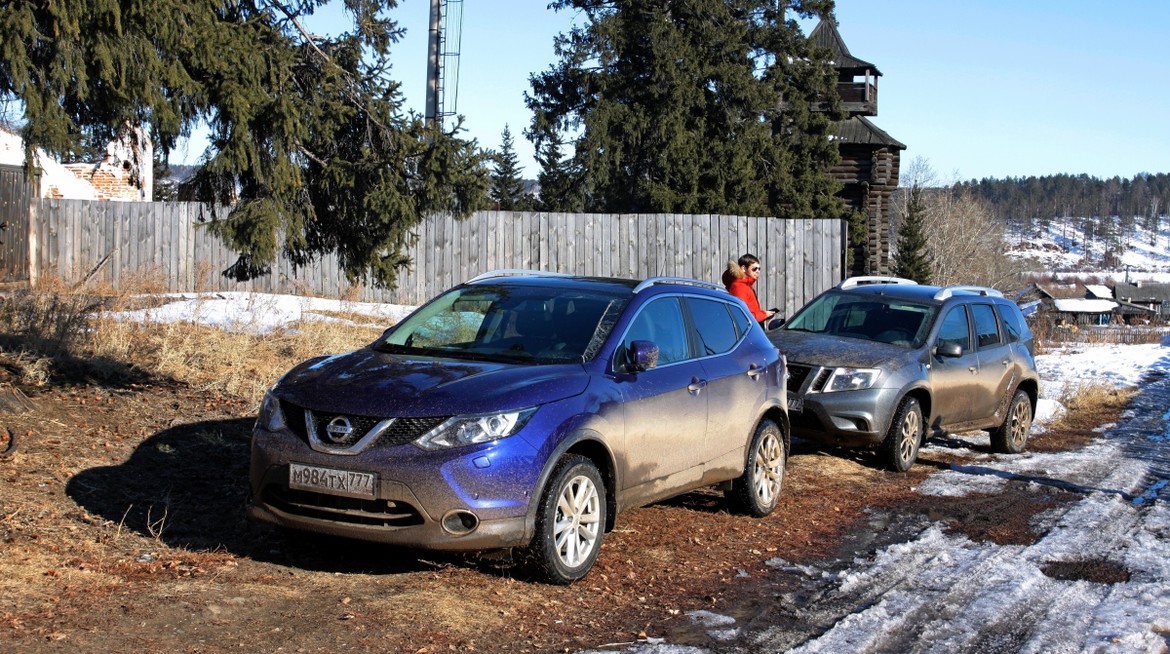 Тест-драйв Nissan Terrano, Qashqai и X-Trail на Байкале: «горожане» на льду и на проселке