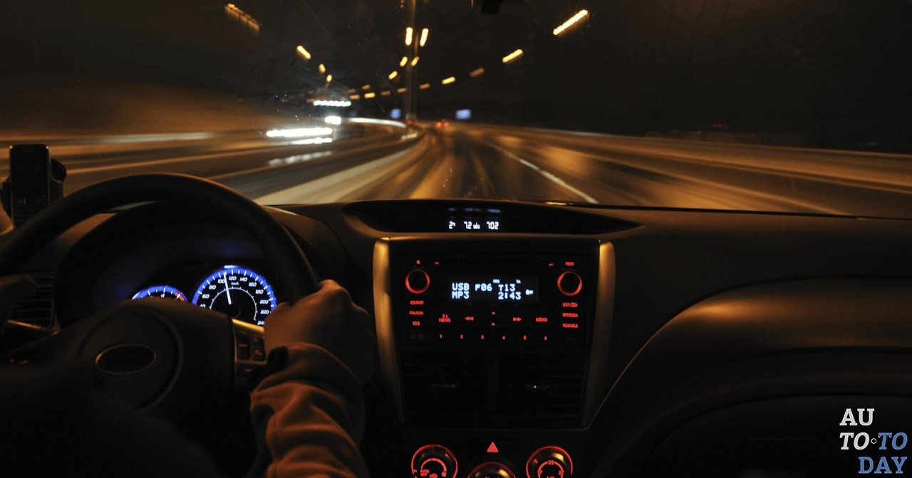 Вождение авто ночью