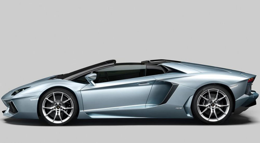 фото Ламборгини Aventador LP700-4 Roadster 2014 сбоку