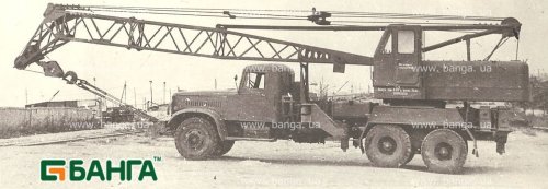 Автокран МКА-16 на шасси автомобиля КрАЗ-219Б