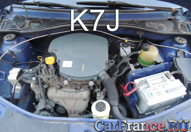 K7j 8 клапанов 1.4 Рено Логан двигатель