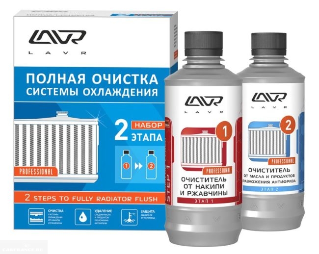Двухкомпонентная промывка для системы охлаждения ВАЗ-2110