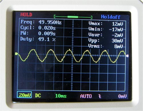 Sine Wave produced on oscilloscope using Transistor