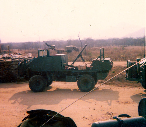 Rhodesian manufactured mortar trucks painted 