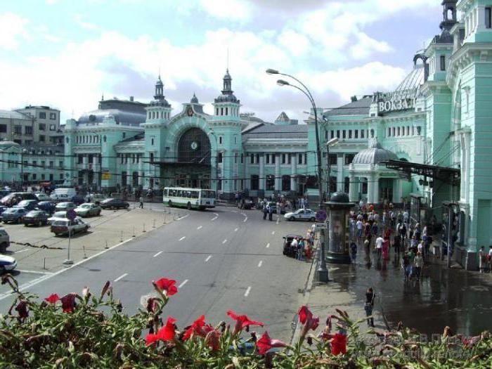 Схема Белорусского вокзала