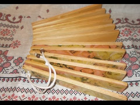 Веерная музыкальная трещотка своими руками / Handmade musical fan-rattle.