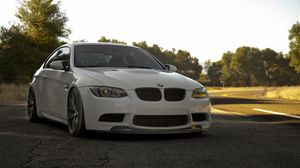 Превью обои bmw, m3, e92, белый