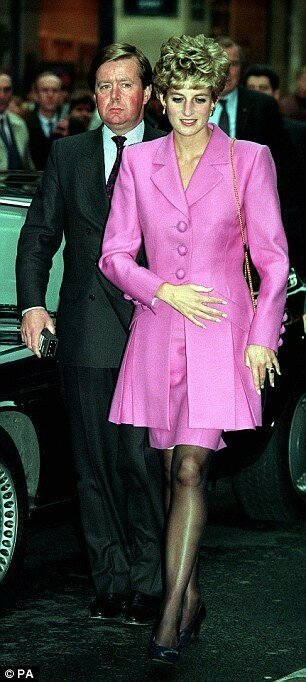 Леди Ди и Кен Уорф в Париже, ноябрь 1992 года