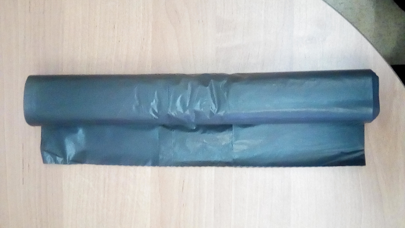 Мусорные мешки ПВД в рулонах (цвет: черный, объем: 120 л)