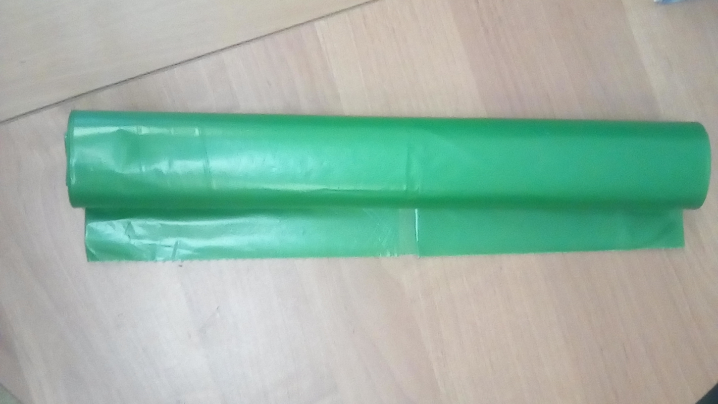 Мусорные мешки ПВД в рулонах (бытовые, цвет: зеленый, объем: 180 л)