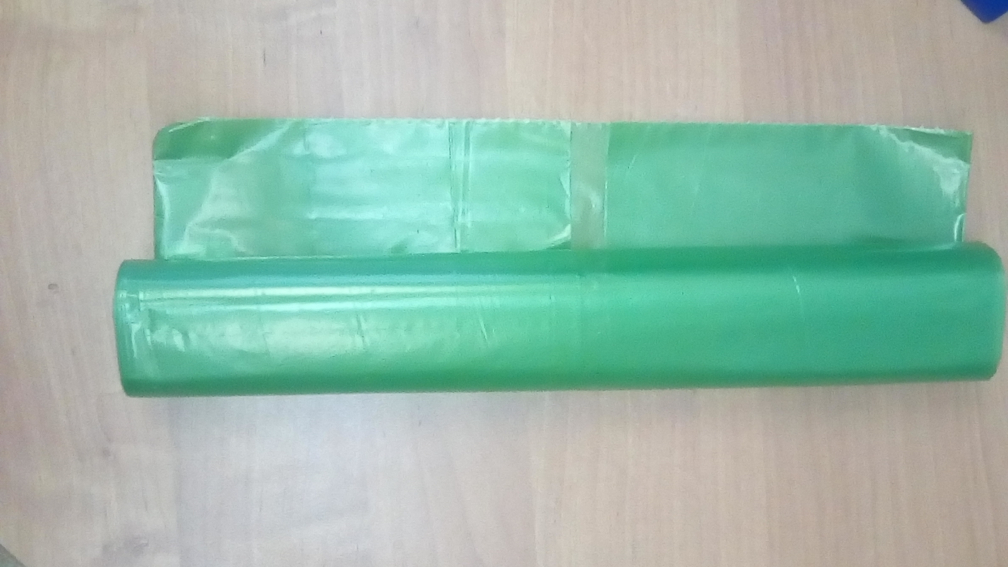Мусорные мешки ПВД в рулонах (бытовые, цвет: зеленый, объем: 240 л)