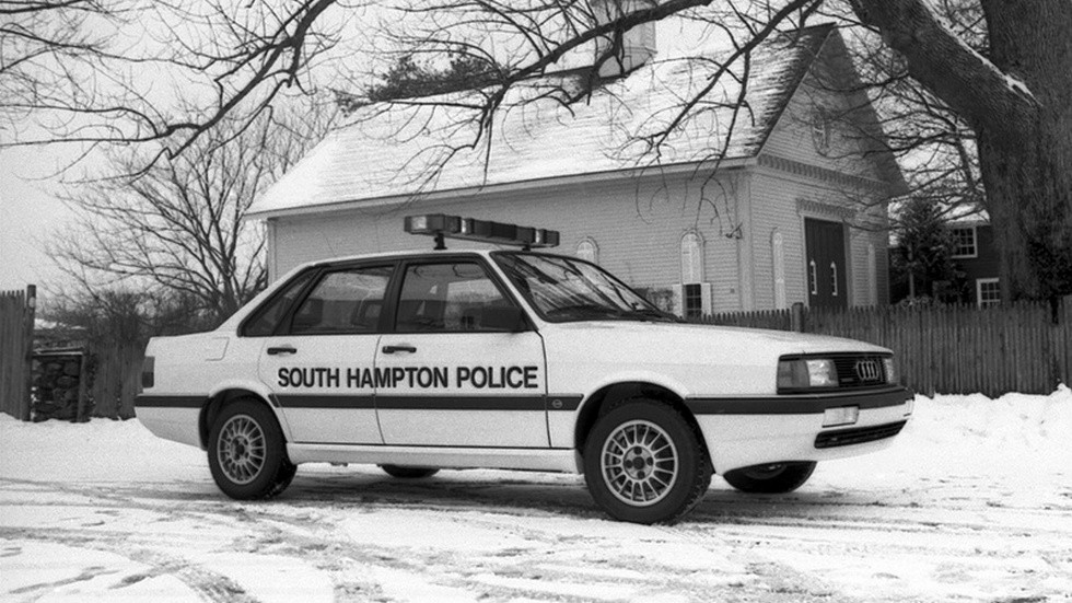 1985 audi 4000s полицейский автомобиль