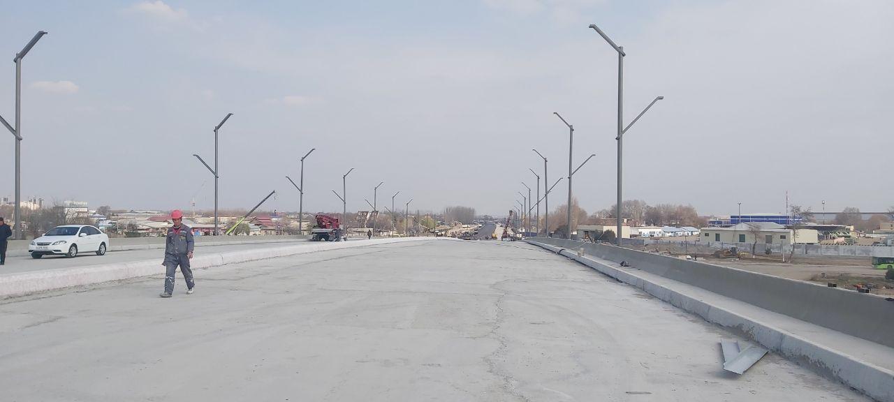 Стали известны сроки открытия трехуровневого моста в Яшнабадском районе (видео)