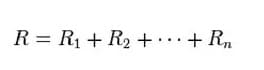 Формула для последовательного включения резисторов