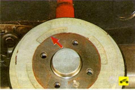 диаметр тормозного барабана указан (в дюймах) на его внешней стороне
