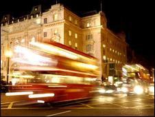buses in central London