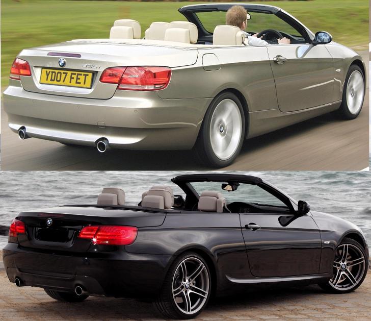 BMW E93 - отличия седана - до и после рестайлинга LCI