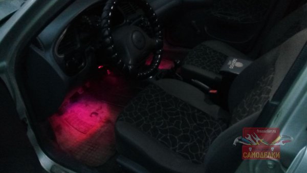 Подсветка ног в салоне автомобиля своими руками